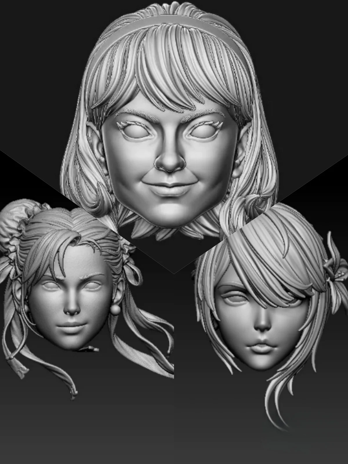 【30days Made】1/12 Scale Female Soldier Comic Character Unpainted Head Sculpt Accessories Fit 6''Action Figure Model For Fans DIY