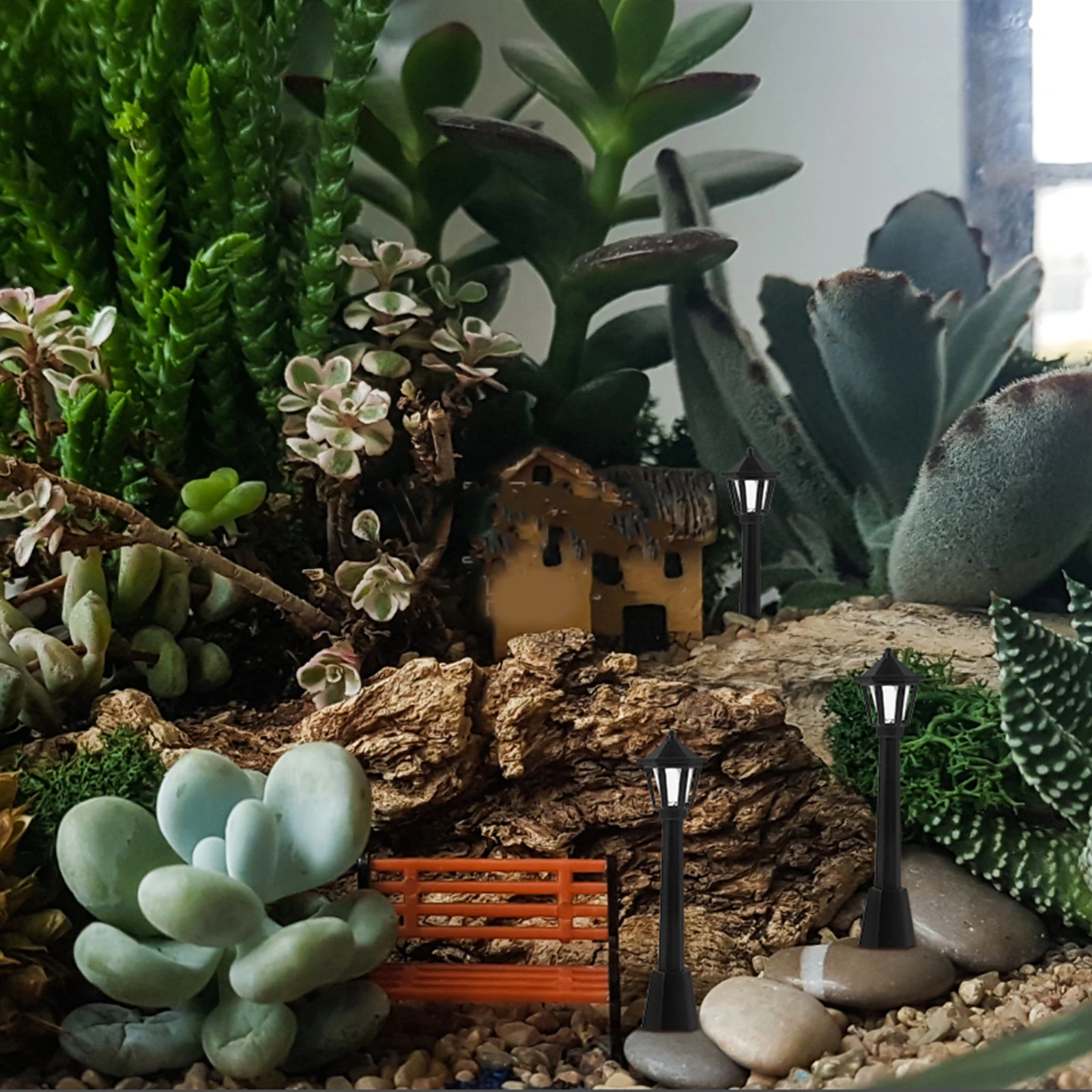 

25pcs Vintage Street Light Decor Miniature Street Lamp For Mini House Micro Landscape Park Scene Layout Props Sand Table