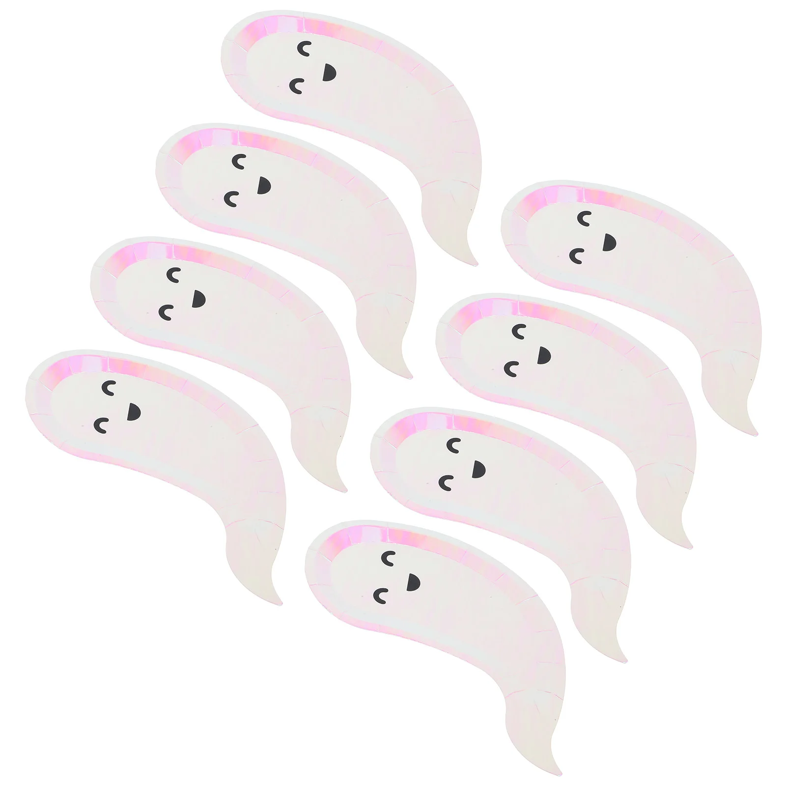 

8 Pcs Shaped Plates 20x15CM Halloween Party Paper Serving Plate Supplies Disposable Paper Dinner Plates for Gathering
