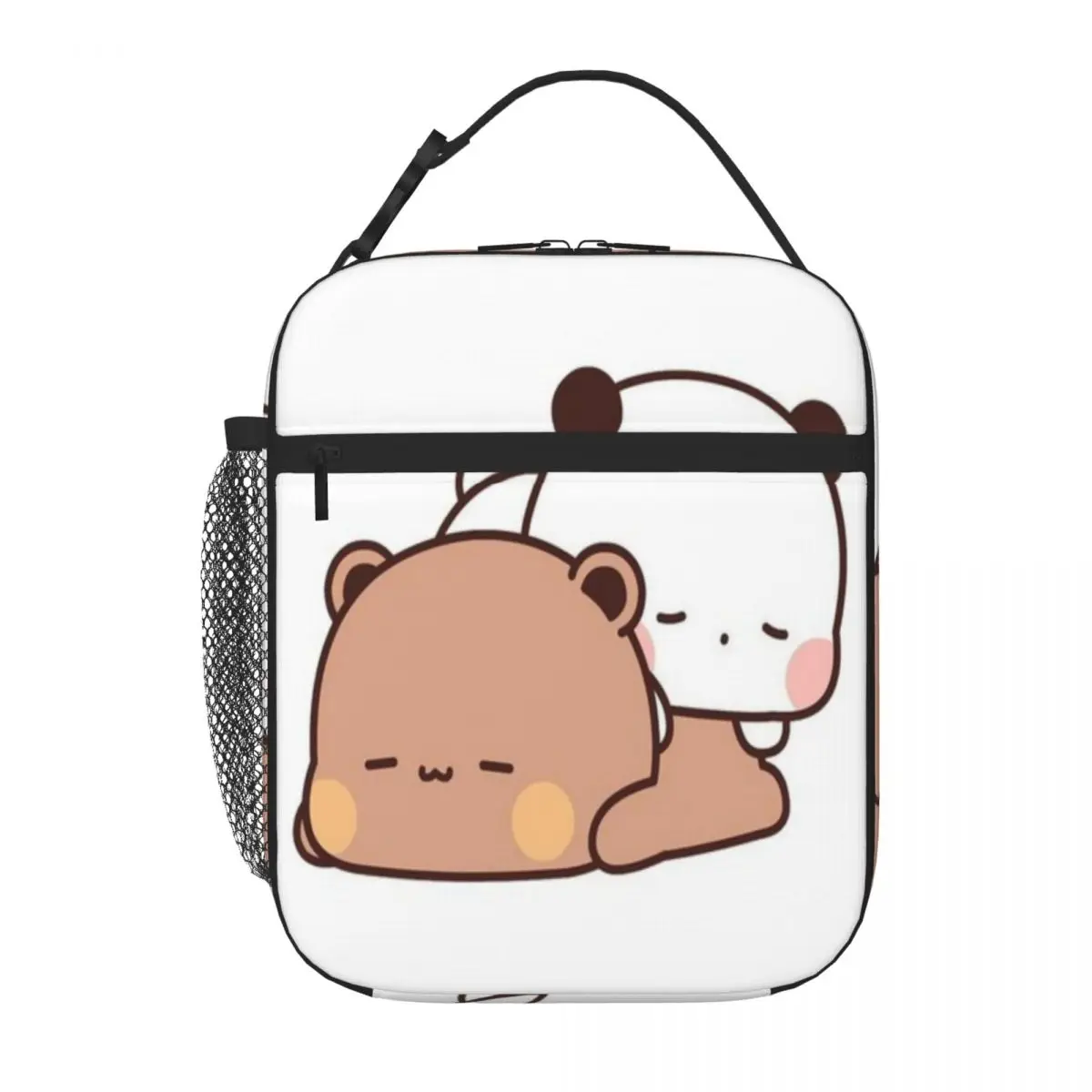 Bestselling Cute Bubu And Dudu Are Sleeping Animal Print Food Cooler Bag Grocery Carry Commuter Lunch Bag