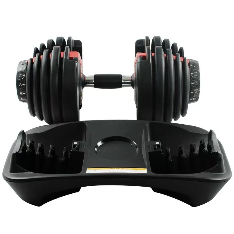 Intelligent Quick Adjustable Dumbbell 24kg 40kg Unisex Home Fitness with Safety Lock and Sand Grip
