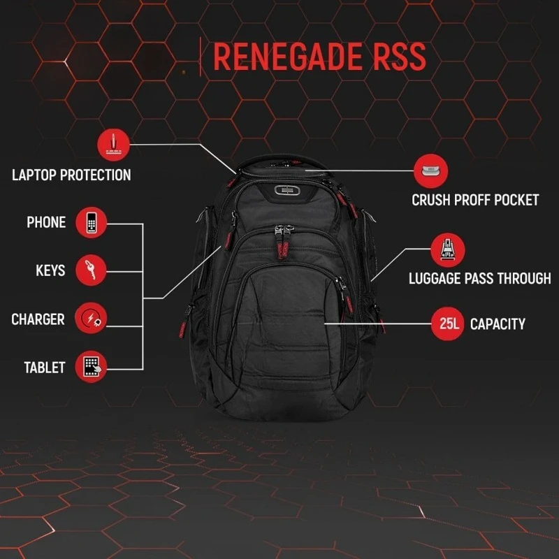 Tas Ransel Renegade Besar (Renegade, Hitam)