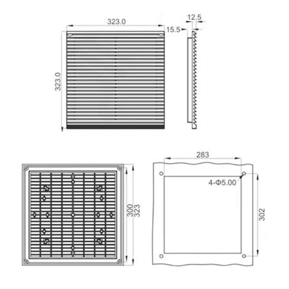 Выходной фильтр 323*323 мм FK9806 вентиляторный фильтр для высокоэффективного шкафа системы охлаждения, для вентилятора охлаждения 22060