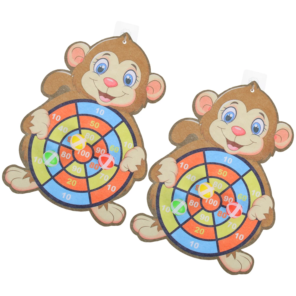 2 Sets Sticky Ball Dart-Brettspiel für Kinder Jungen Indoor-Sport Eltern-Kind-Interaktives Geschenkset Sticky Balls Partygeschenke Spiele