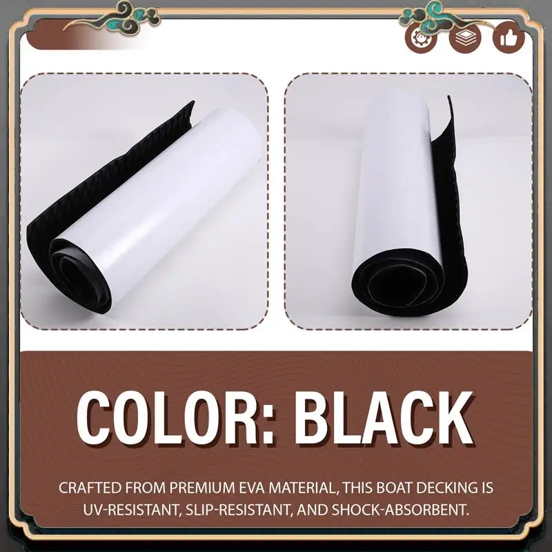 

B11A-EVA Foam Marine Carpet Boat Decking For Yacht Pontoon Kayak Non-Slip Self-Adhesive Boat Flooring