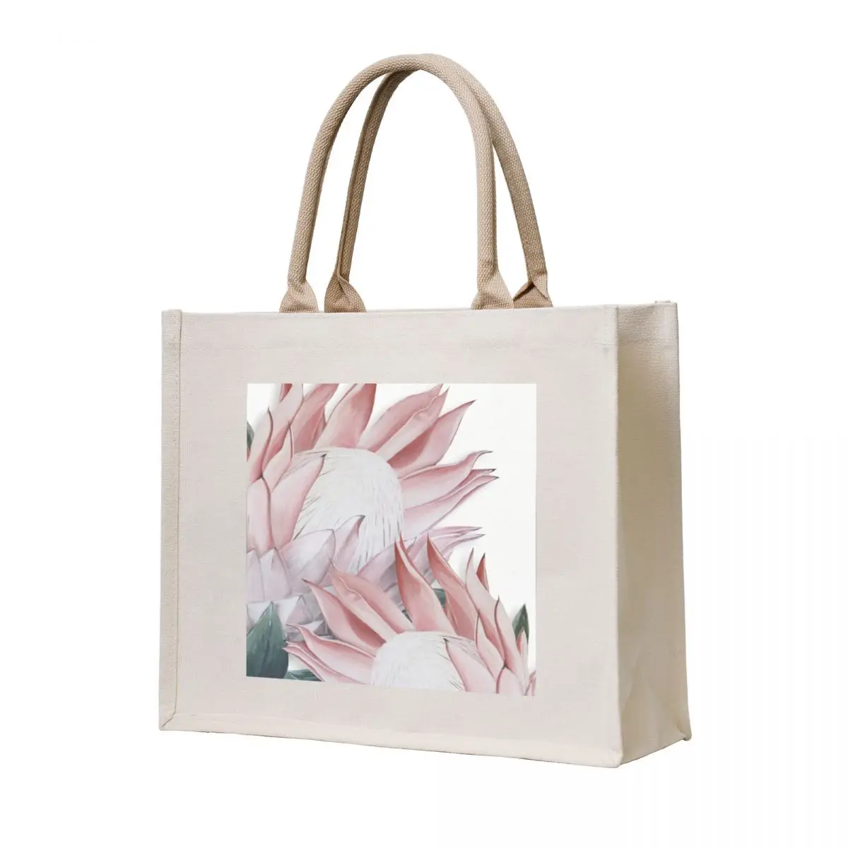 

Pink Protea flower painting Tote Bag canvas tote bag Women's tote bag Lady