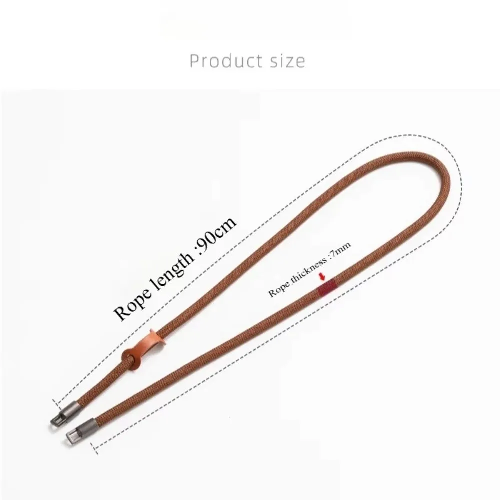 Braided Fabric Camera Anti-Loss Neck Strap Action Camera Lanyard for DJI Action 5 Pro/4/3 Insta360 Series