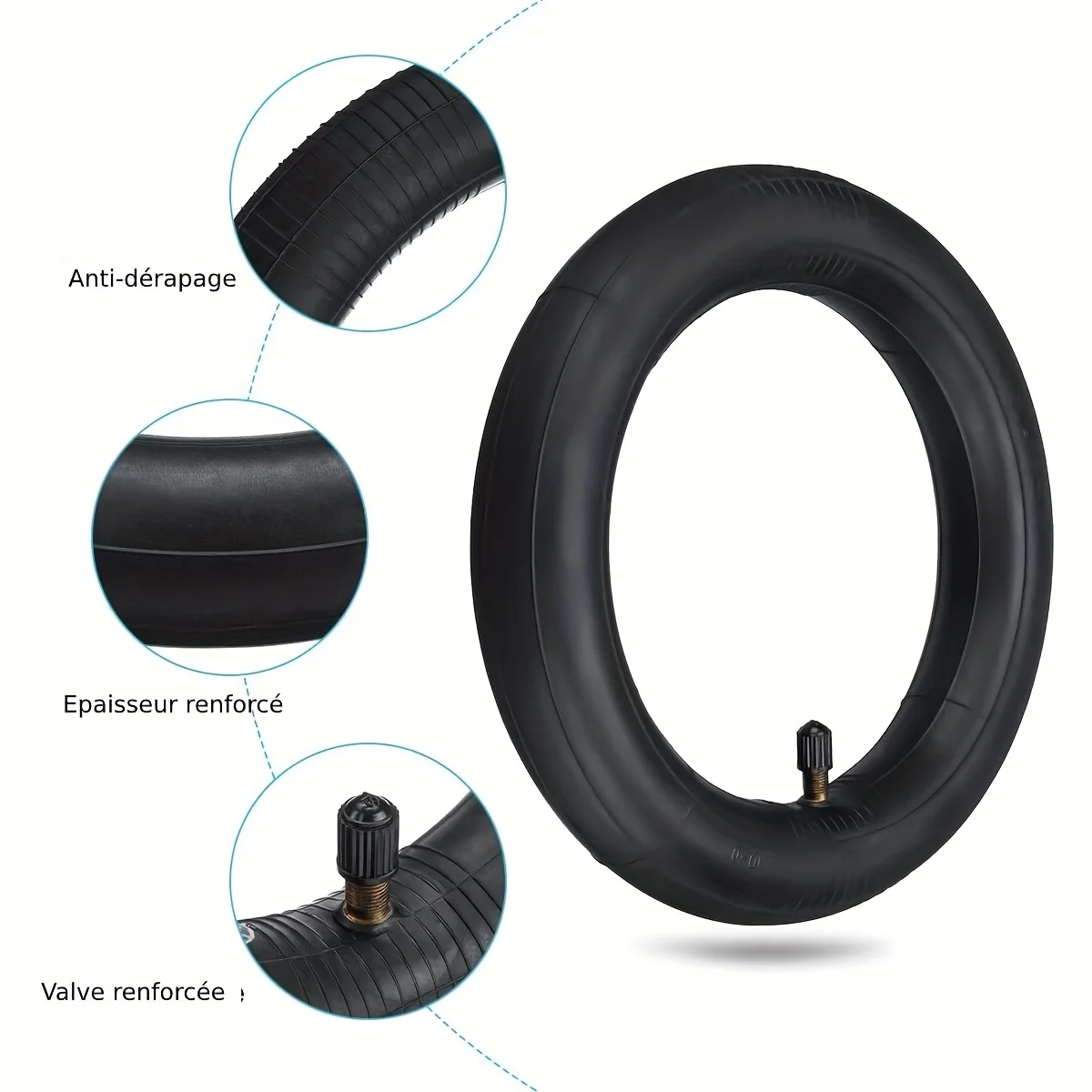 8.5" Outer Tire and Inner Tube for Xiaomi M365 Pro 2 Mi 1S Electric Scooter,Front Rear Wheel Replacement Inflatable Rubber Tires