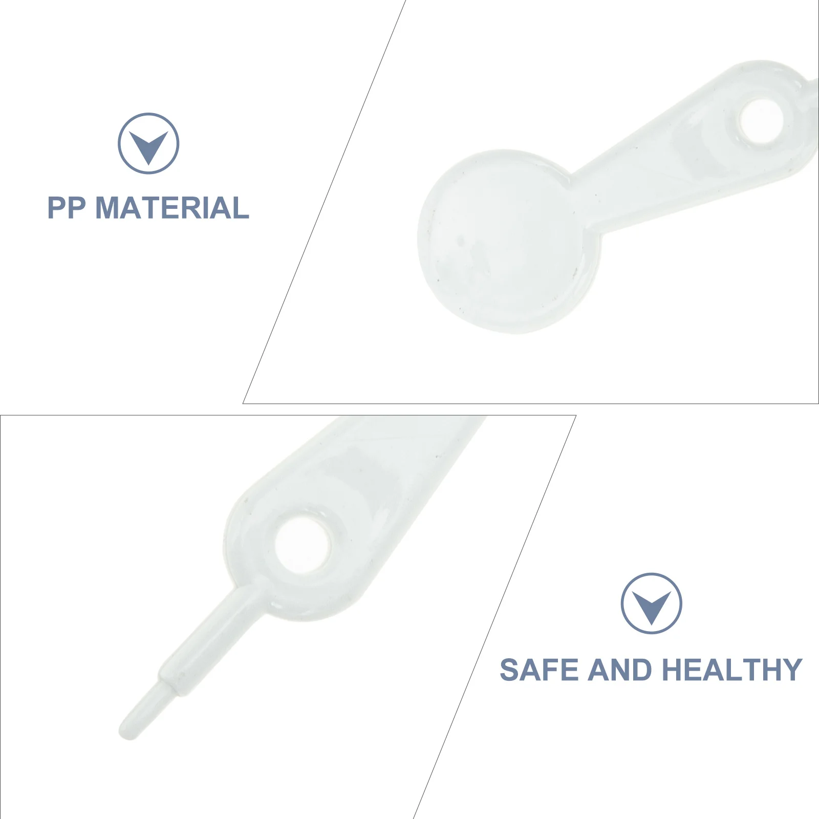 

100 шт., палочки для детских сосок, полипропиленовый пластик, портативный, прочный, безопасный, с гладкими краями, простой в использовании инструмент для изготовления отверстий для соски