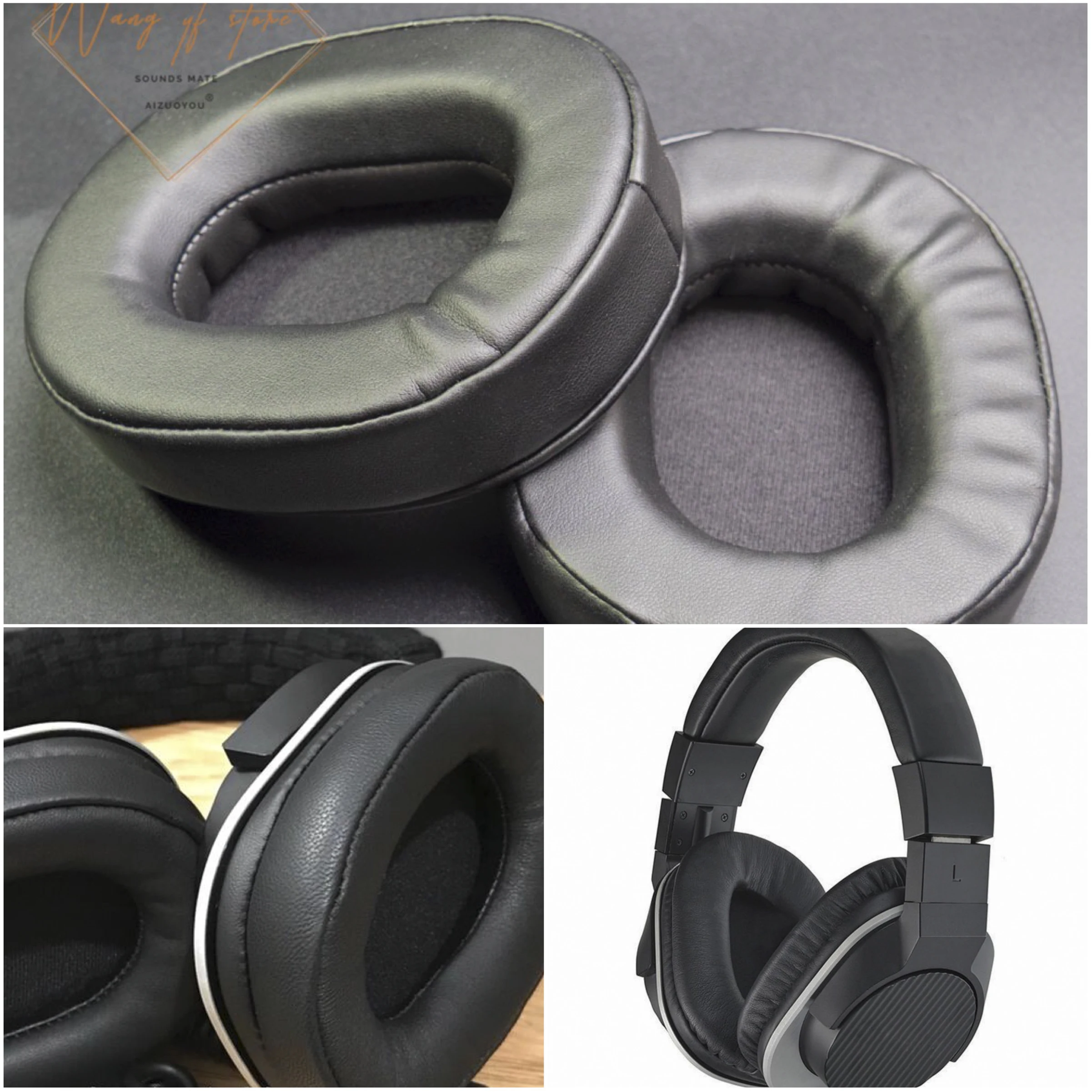 Replacement Ear Pads Cushion For YAMAHA HPH-MT220 HPH-MT120 Headphones Replacement Earmuff Sponge Headset Parts Leather Velvet