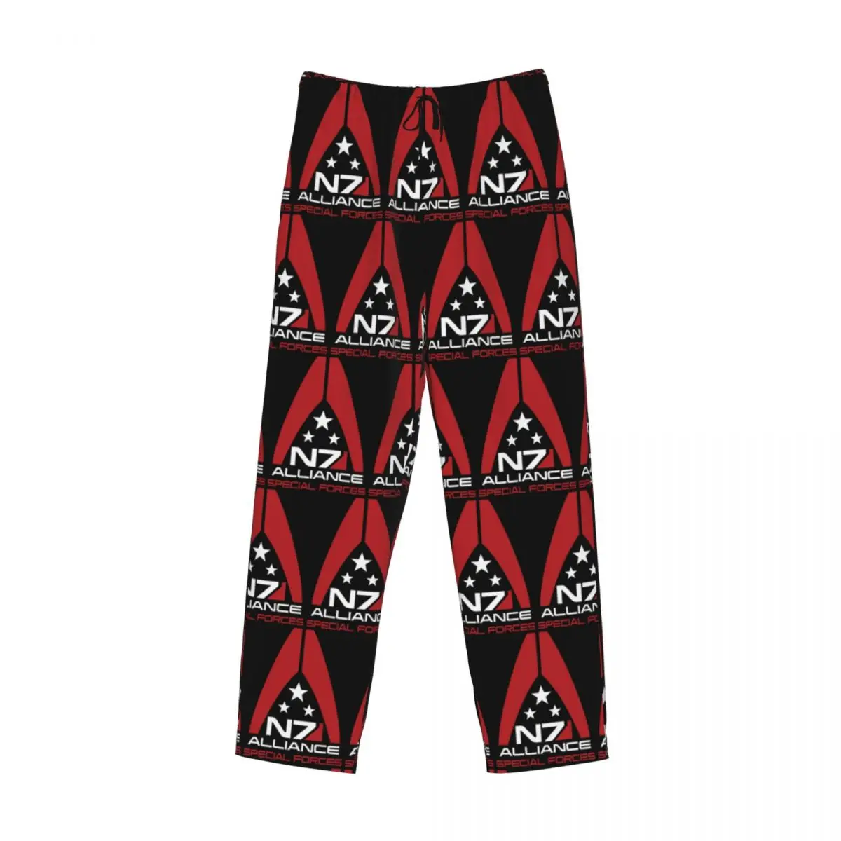 Custom Armor Alliance Military Mass Effect N7 Pajama Pants Men Sleepwear Sleep Lounge Bottoms with Pockets