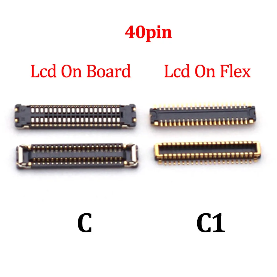 2-10Pcs LCD Display Screen Usb Charger Charging Plug FPC Connector For Xiaomi Redmi Note 8 7 Pro Hongmi Note8 8T Note7 40 50 Pin