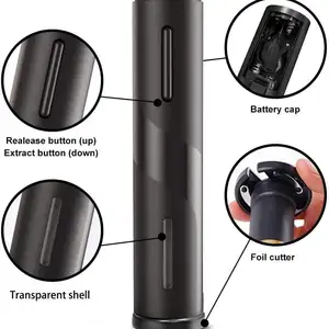 Aracı-of-şarap-kırmızı-elektrikli tirbuşon otomatik, aracı şarap folyo kesici şarap aksesuarları, mutfak aletleri şişe açacağı 8 en çok satanlar, gerisini mantarı çekin-no. 6