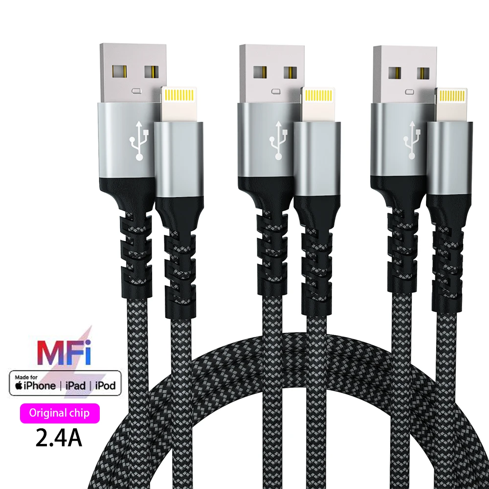 

Usb Cable MFi Certified For iphone cable 14 13 12 11 pro max Xs Xr X SE 8 7 6s plus ipad fast charging cable For iphone charger