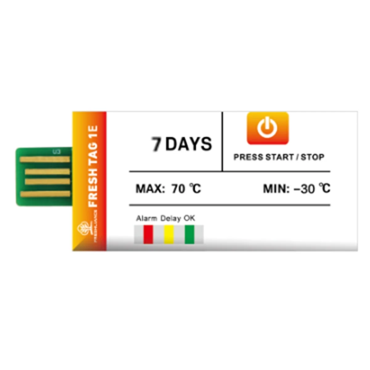 A83Z مسجل درجة الحرارة القابل للتصرف الفاكهة الباردة سلسلة النقل المبردة شاحنة USB مسجل البيانات #3