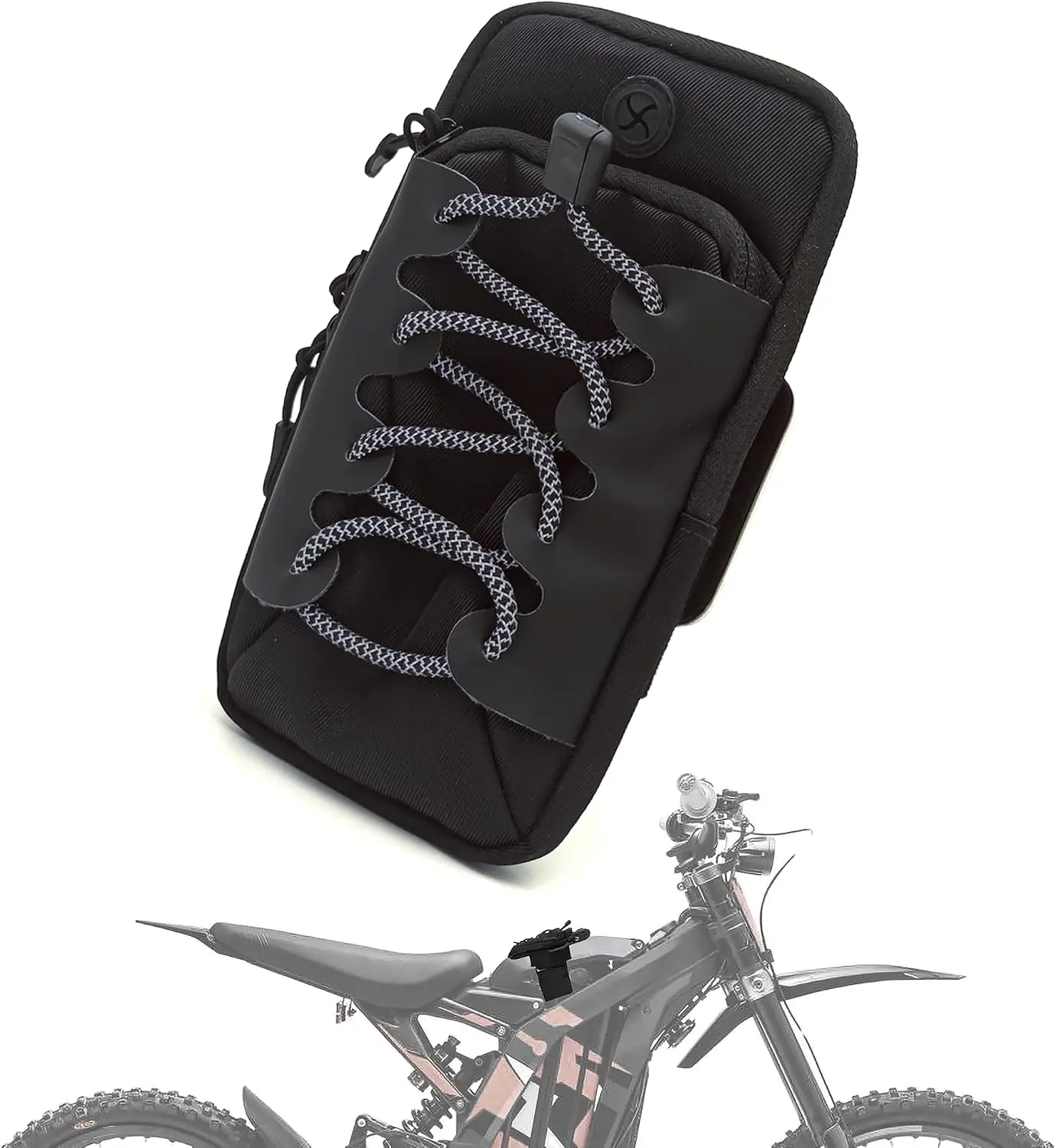 For Sur‑Ron Light Bee S X Reflective Arm Storage Pouch Wear Resistant Adjustable Wrist Bag Pit Bike Ebike Motocross Accessories