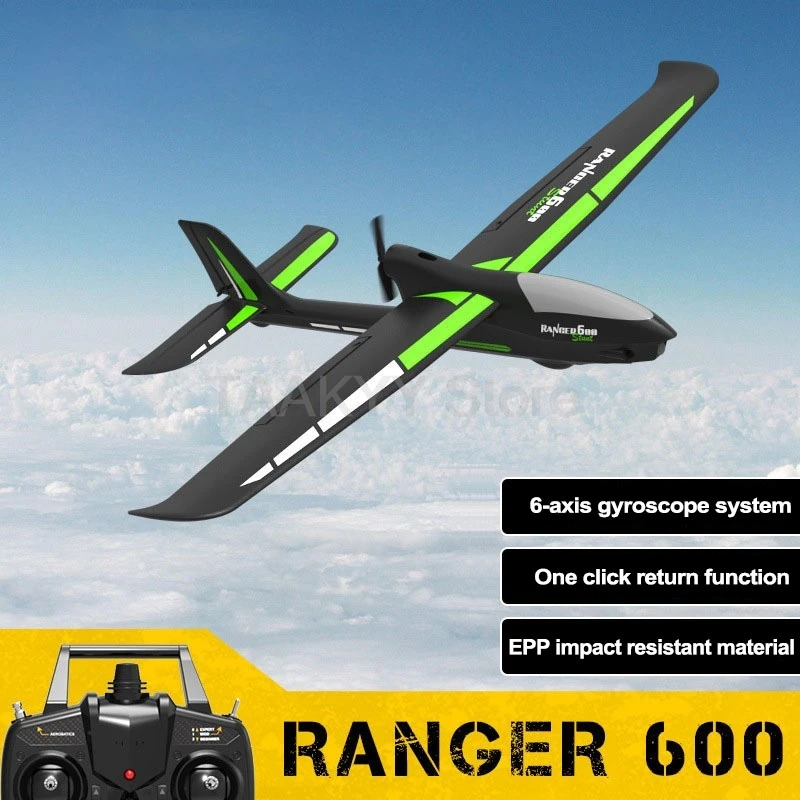 Ranger600 Akrobacyjny model samolotu RC Helikopter 2.4G 4CH 6-osiowy żyroskop Jeden kliknięcie 3D Odwróć zdalnie sterowany samolot Szybowiec Zabawki