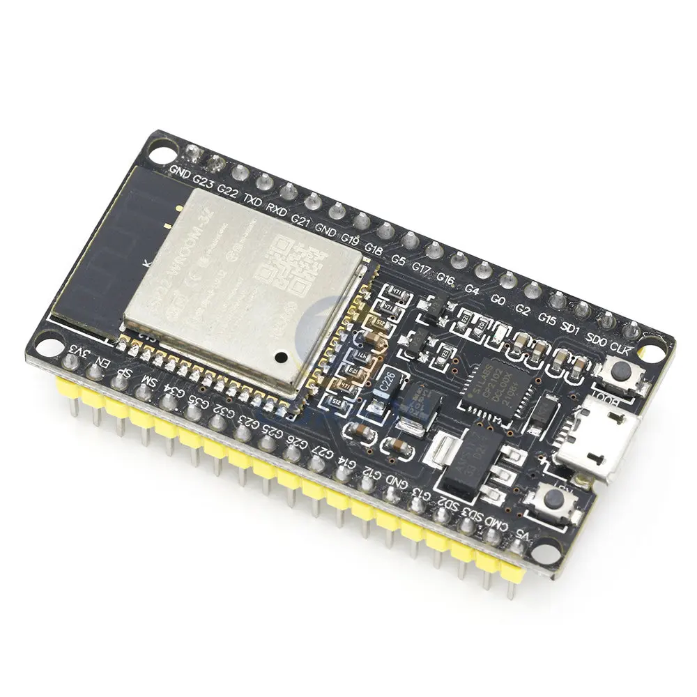 ESP32 Wroom ESP-WROOM-32 WIFI Bluetooth Development Board Dual Core CPU CP2102 Ultra-Low Power ESP32S Micro USB forArduino