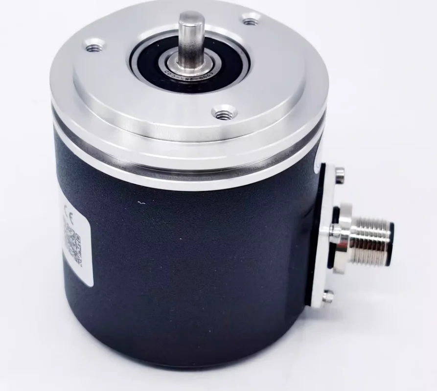 RS485 Hollow Shaft Single Turn Absolute Encoder, Controller 4~ 20mA Digital Dual Output, Flange Type