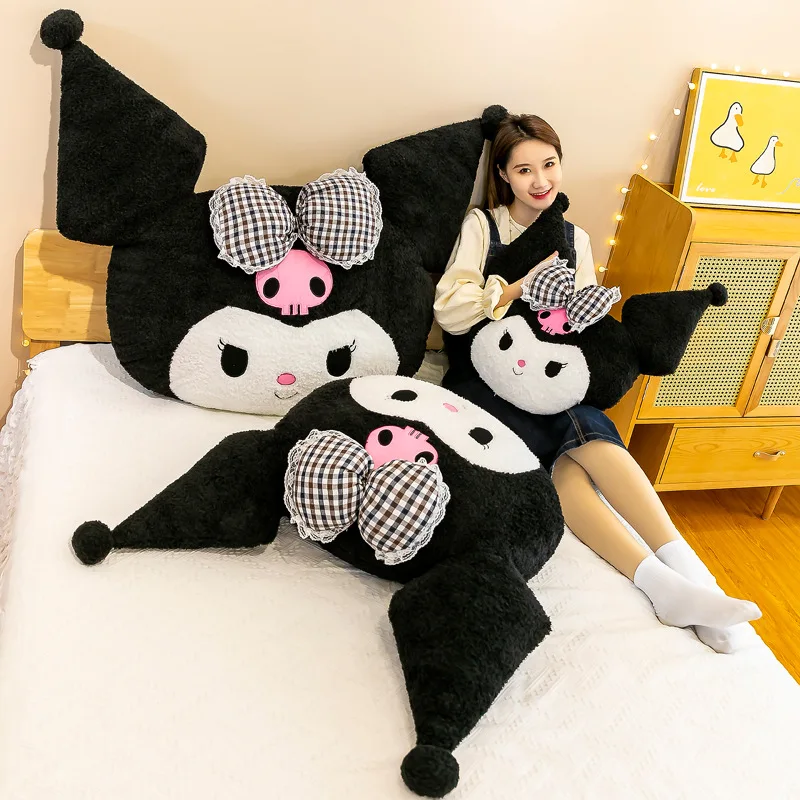 70cm Big Size Sanrio Kuromi My Melody Stuffed Pillow Plush Toys Cuddly Kawaii Hug Wholesale Plushies Birthday Xmas Gift for Girl