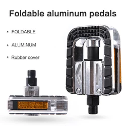 Bicycle Foldable pedal Aluminum alloy integrated die-casting Rolling bearing Steel shaft Bicycle accessories Reflective sheet