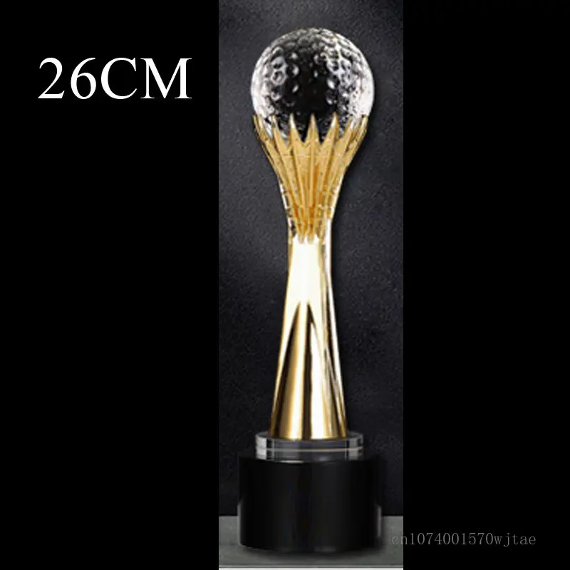 Customized High-end Sports Golf series Crystal Trophy, One shot Hole, Competition Award Medal Home Decoration Engraving New, 1Pc