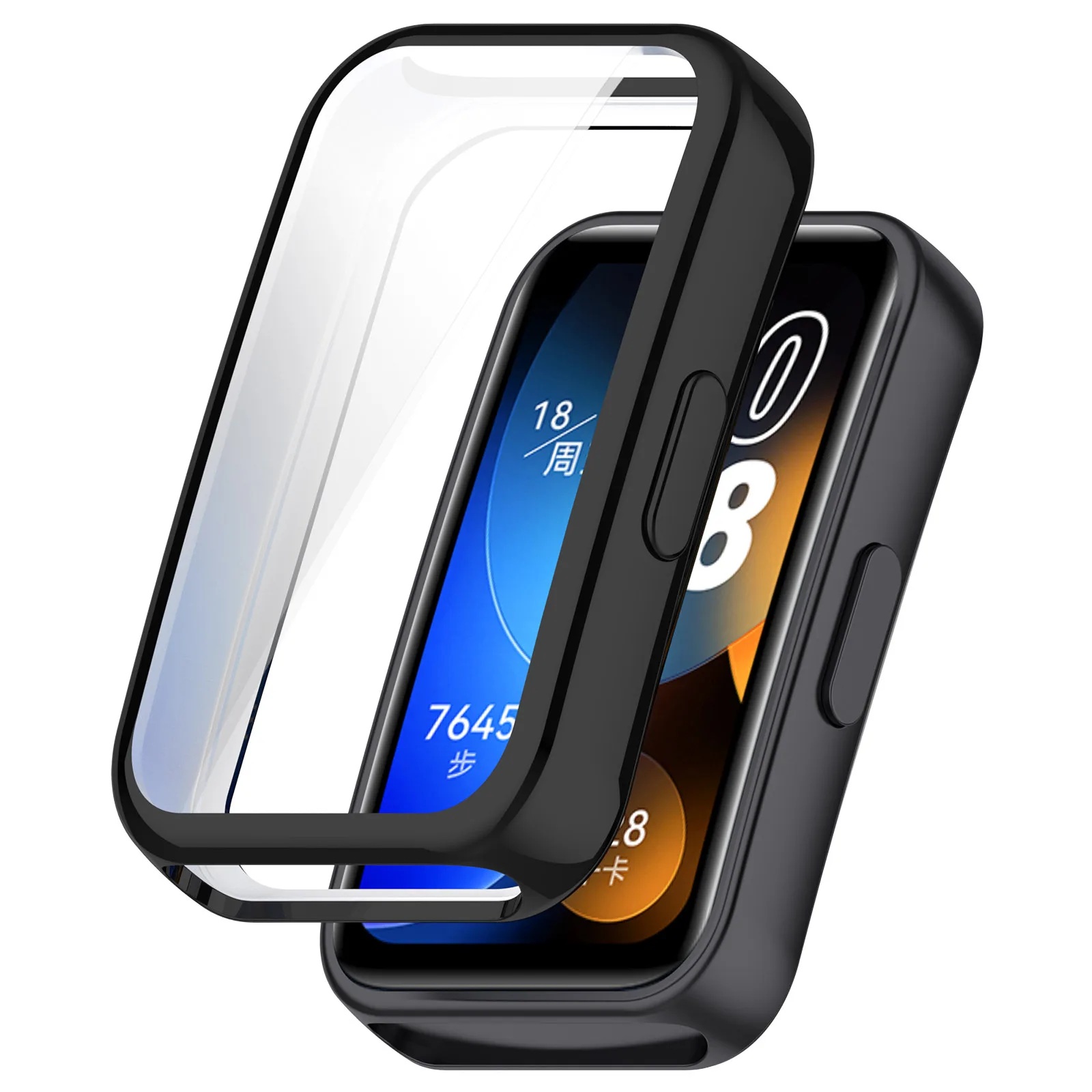 New Screen Protector Case for Huawei Band 8 Full Coverage Bumper Soft TPU Protective Case Cover for Huawei band 8 Accessories