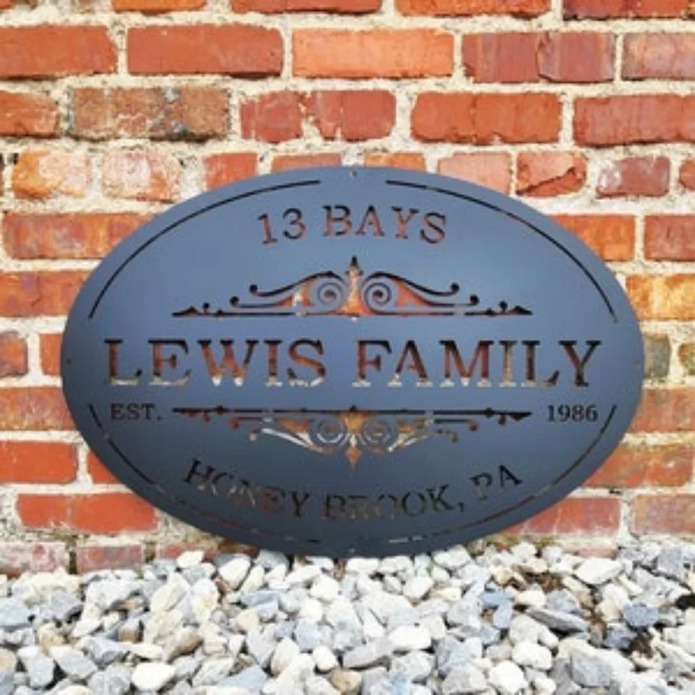 

Большая настенная художественная табличка ручной работы с именем семьи, персонализированный декоративный предмет, подарки на заказ, уникальный праздничный подарок