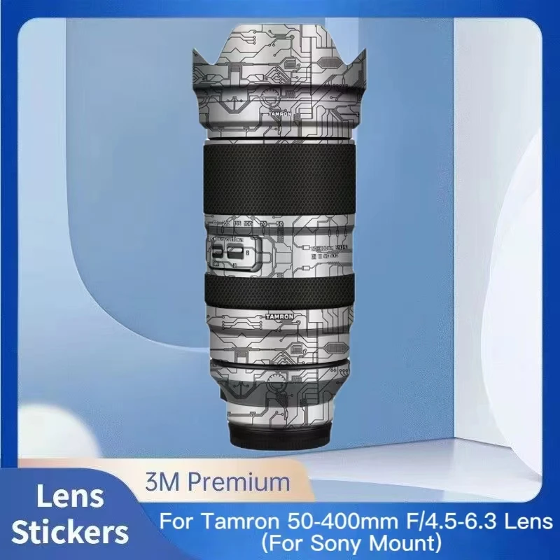 For Tamron 50-400mm Decal Skin Vinyl Wrap Film Lens Protective Sticker 50-400 F4.5-6.3 4.5-6.3 F/4.5-6.3 A067 For Sony E Mount