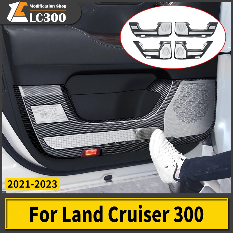 For 2021 2022 2023 Toyota Land Cruiser 300 Car Door Protective Cover Speaker Cover LC300 FJ300 Interior Upgraded Accessories