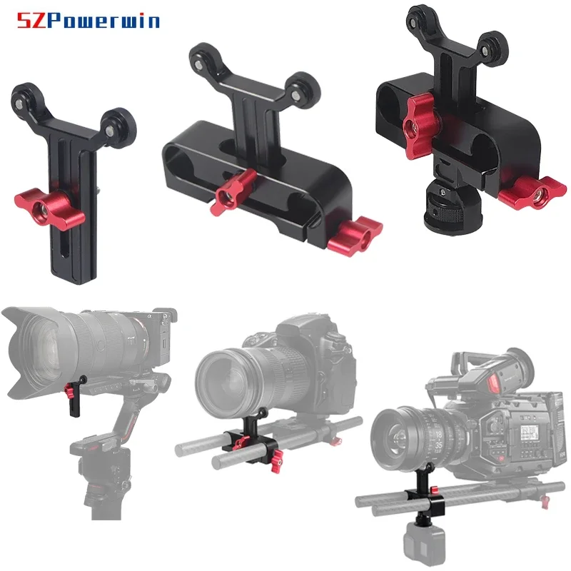 Powerwin Y Shape Lens Support Bracket Hight Adjustable Extended Support W Rubber Bearings For Sony Fuji Dslr Camera Long Lens