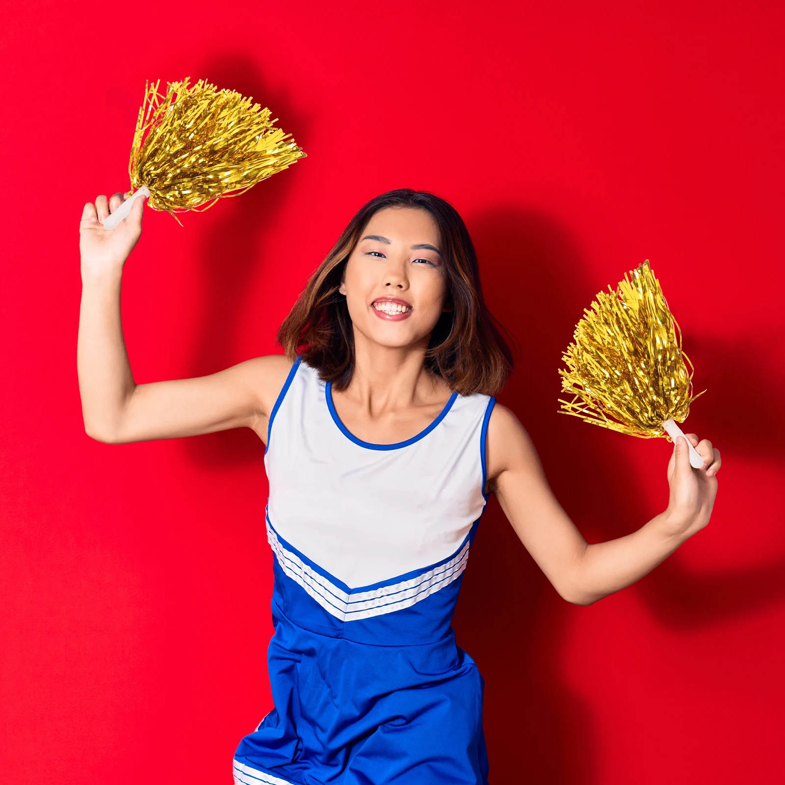 

12 Pcs Cheerleading Hand Flower Sports Meeting Props Pompoms Colored Balls Competition The Outdoor Cheerleader
