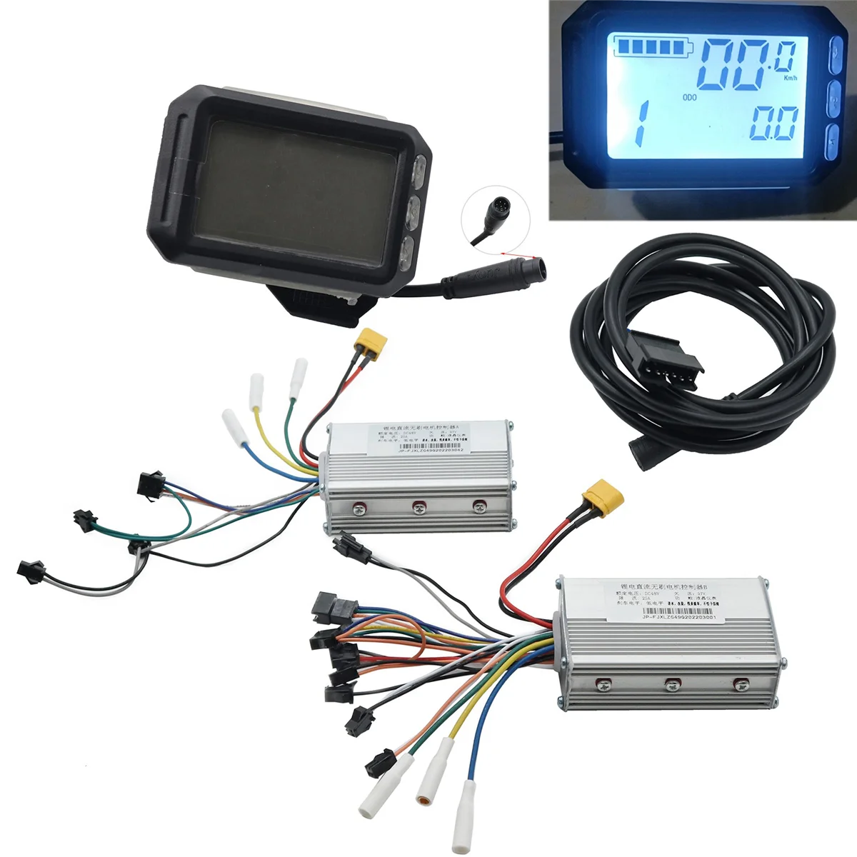 LCD Display Dashboard+48V 25A Brushless Controller Kit for KUGOO G3 G-Booster Electric Scooter Front Rear Controller