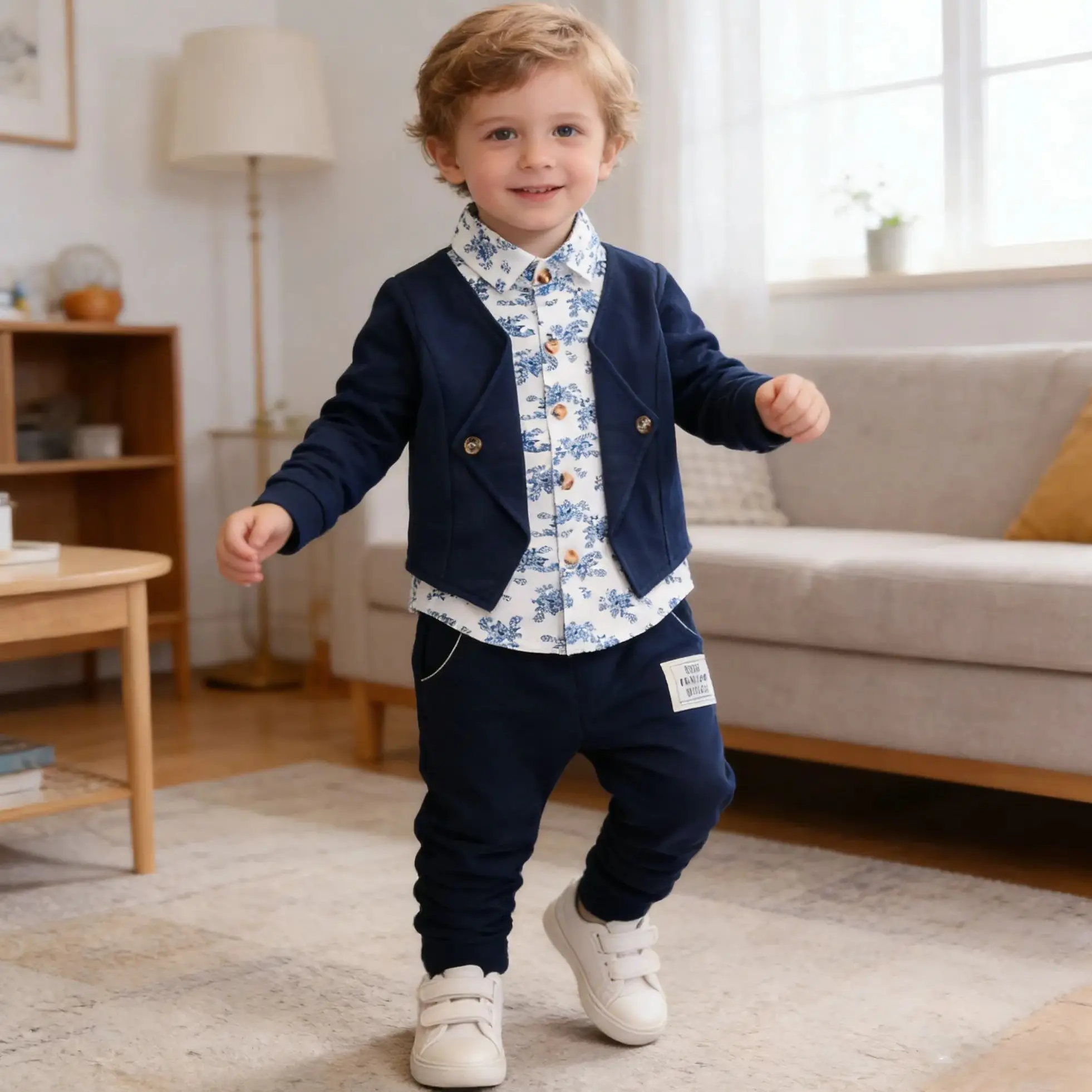 2PCS LZH Clothing New Spring Autumn Fashion Clothes For Baby Boys Clothes Gentleman Tops With Pants Suit Kids Casual Tracksuits