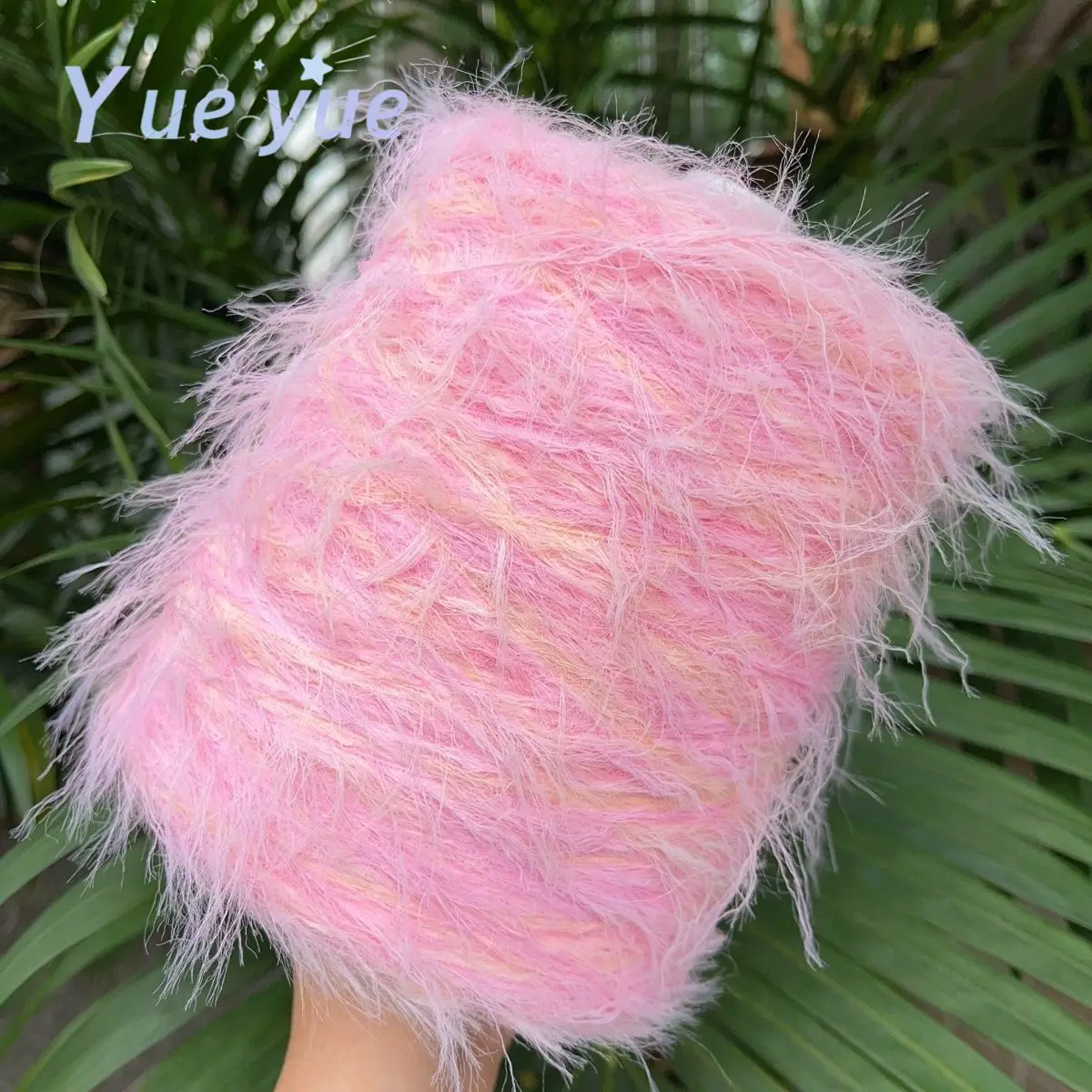 500g Long Fur Imitation Mink Yarn Thread Super Soft Skin Friendly Does Not Shed Hair Hand Wove Scarf Warm Sweater Woven Yarn