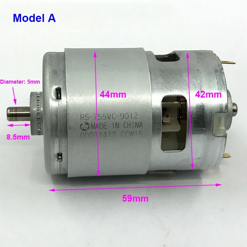 Mabuchi RS-755VC-9012/ RS-775VC-8015/ RS-775VC-8514/ RS-775WC-8514 Motor High Speed High Torque 775 DC Motor for Electric Drill