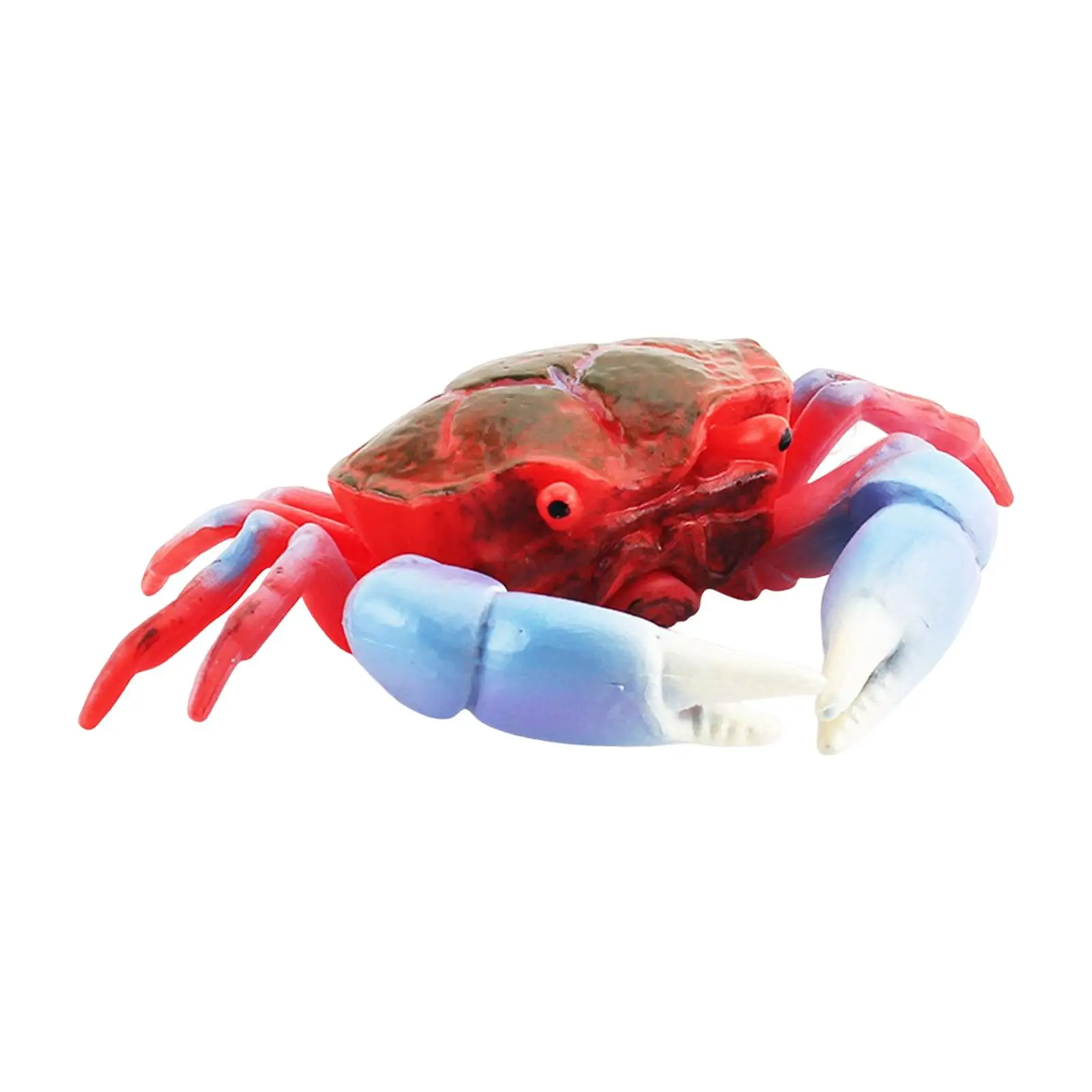 2-4pack Hand Painted Mini Crab Figurines Model Desktop Ornaments for Toddler