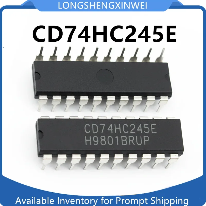 1PCS CD74HC245E 74HC245 DIP-20 New Original Eight Phase Tri State Bus Transceiver in Stock