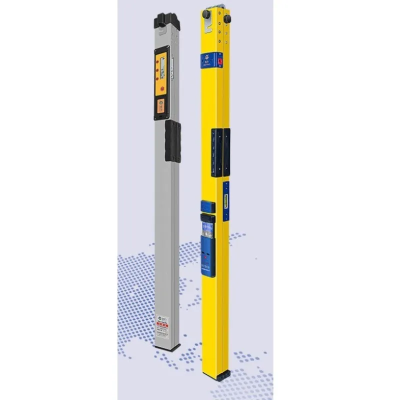 2M Foldable Digital Aluminum Level, High Precision Construction Inspection Ruler for Flatness & Vertical Test