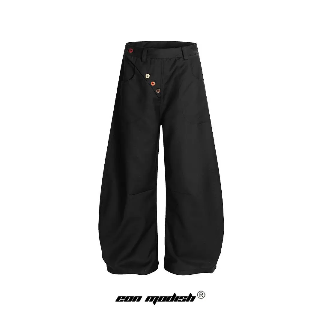 

Unisex Wide Leg Pants 2025 Autumn New Man Women's Casual Pants Retro Minimalist Loose Curved Leg Trousers