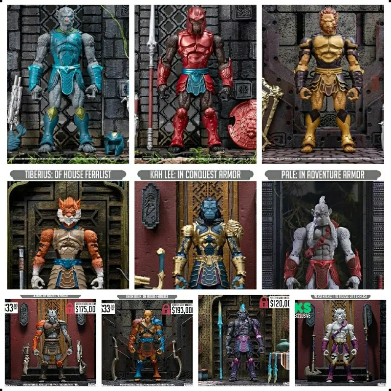 متوفر في المخزون مملكة الحيوانات سبيرو 1/12 شخصيات الحركة موجة 1 - القرد الأبيض، الفهد الأصفر، كاري، النمر، الوشق لعبة مجسمة الهدايا