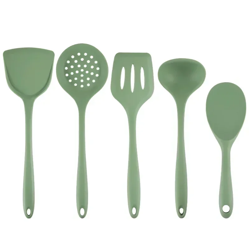 Silicone kitchenware Soup spoon spatula slotted spoon Non-stick cookware Food grade kitchen items