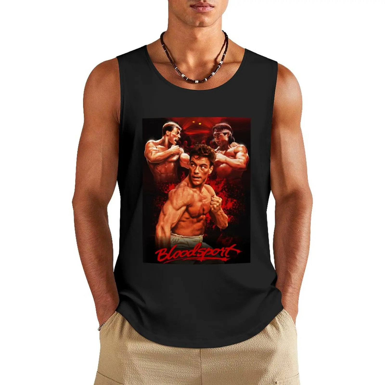 BLOODSPORT Tank Top Man summer clothes sleeveless shirts