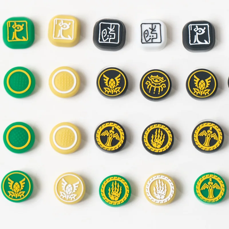 젤다의 눈물 왕국 테마 실리콘 엄지 그립 로커 햇 Oled/lite 소프트 버튼 캡 스위치 라이트, 닌텐도 스위치용