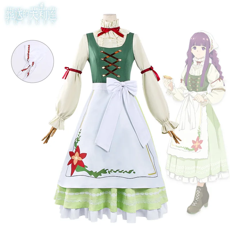 Frieren Fern Cosplay Costume Two Dimensional Anime Collab Same Style Outfit Full Set Role Play for Girls Women