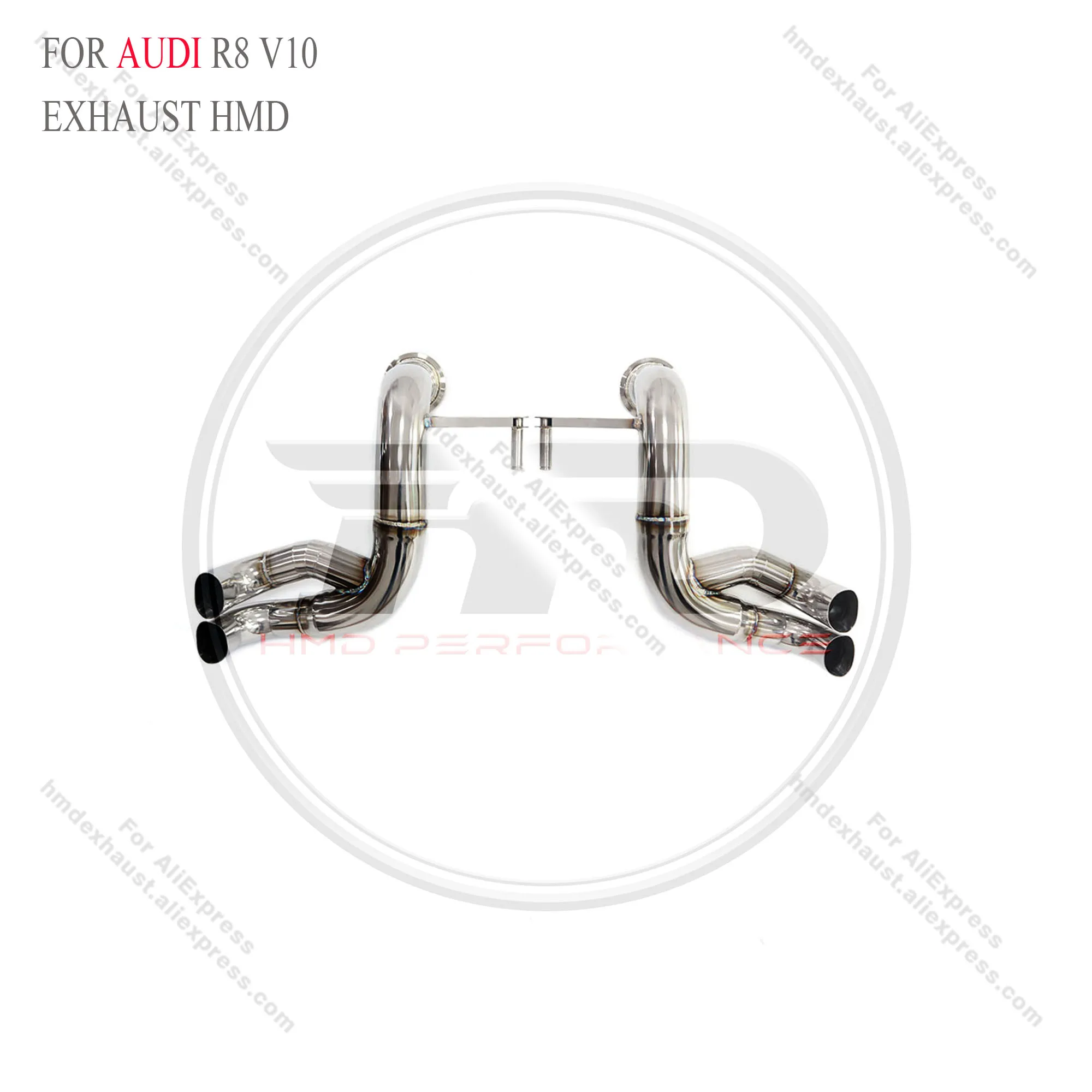 

HMD Simple Exhaust for Audi R8 V10 – No Heat Shield, Performance Quality Certified