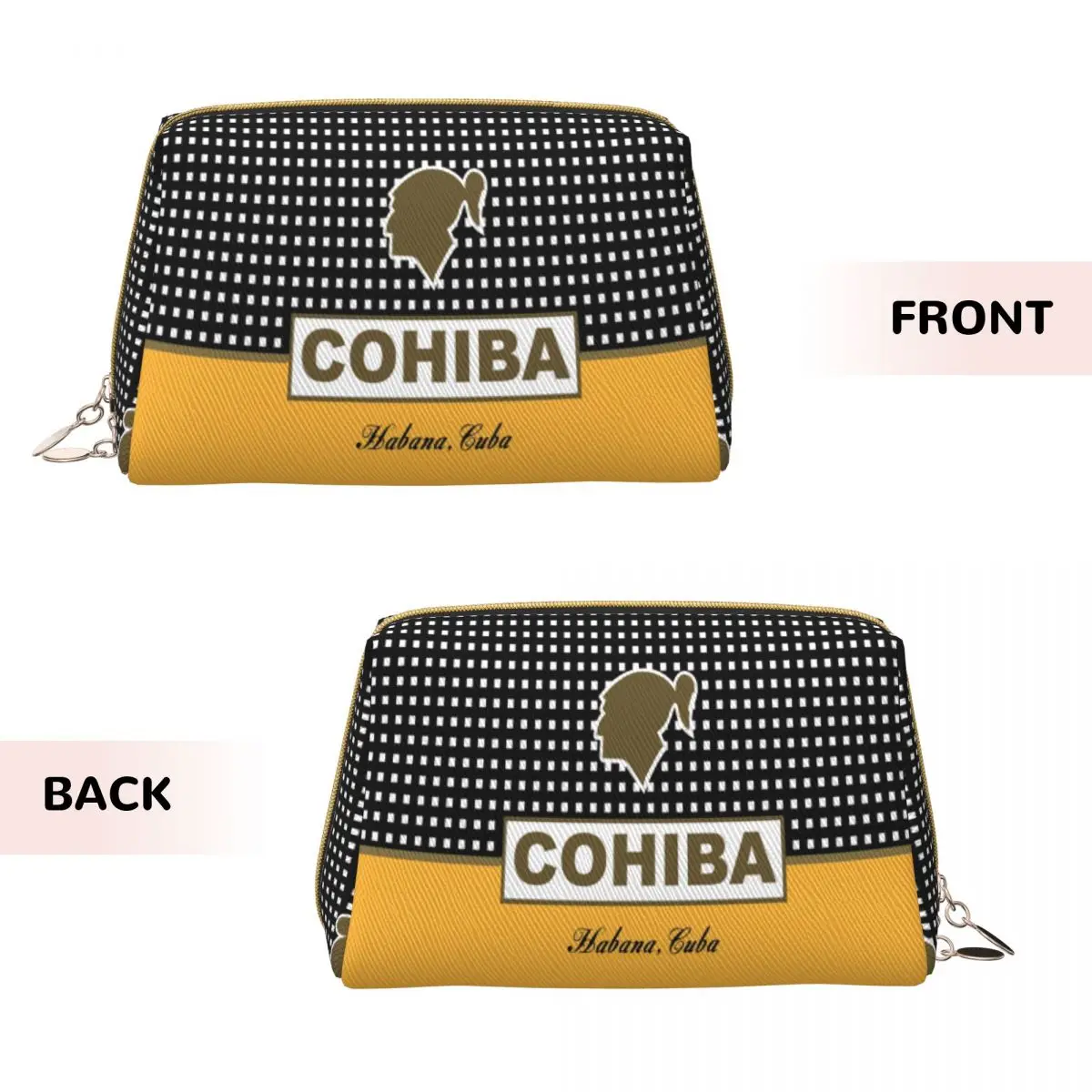 Custom Cohibas Kanye Cuban Travel Cosmetic Bag for Women Makeup Toiletry Organizer Lady Beauty Storage Dopp Kit