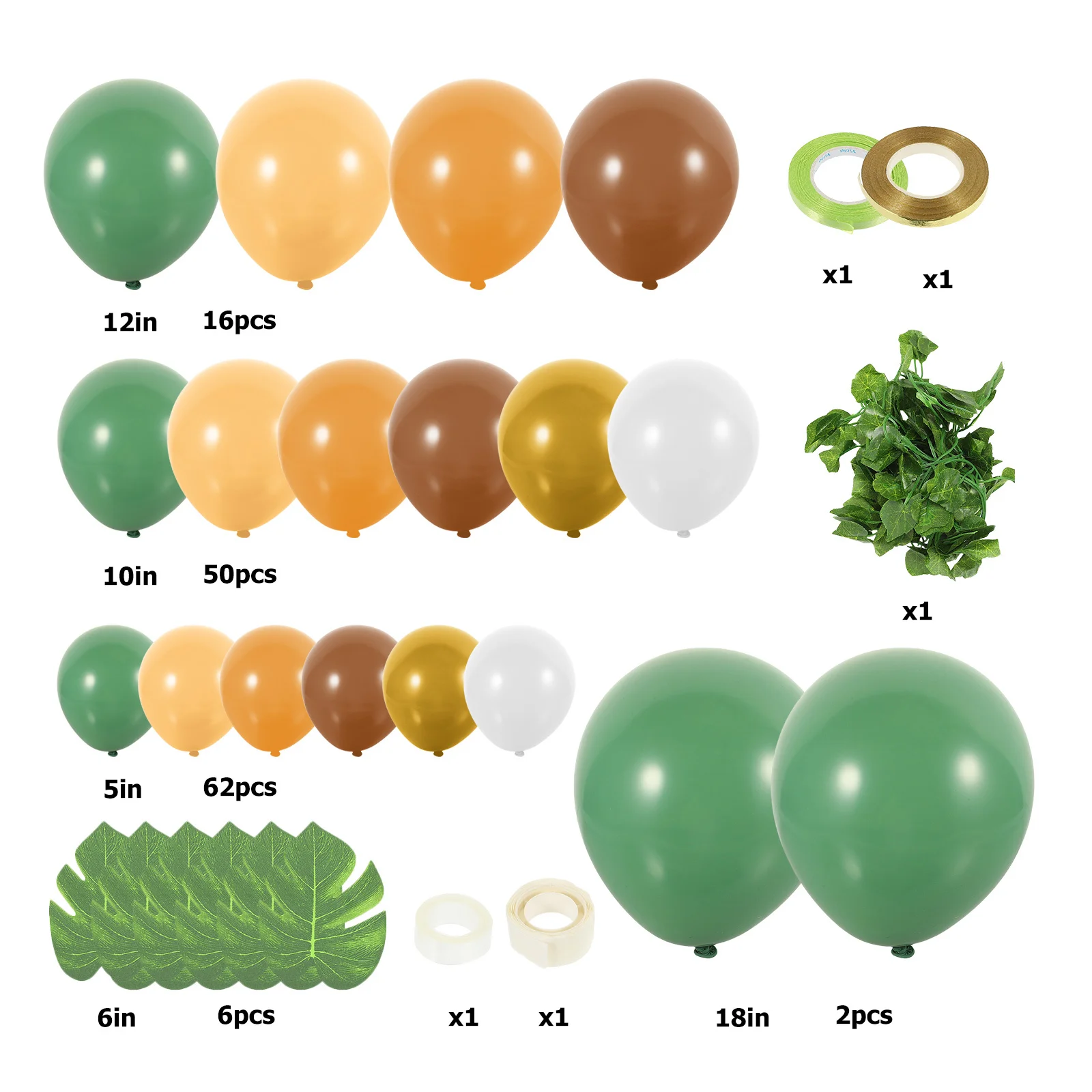 1 مجموعة بالون قوس الديكور بالونات الحفلات جارلاند كيت الألوان الغنية آمنة اللاتكس البلاستيك الكمال الصيف موضوع عيد ميلاد الزفاف