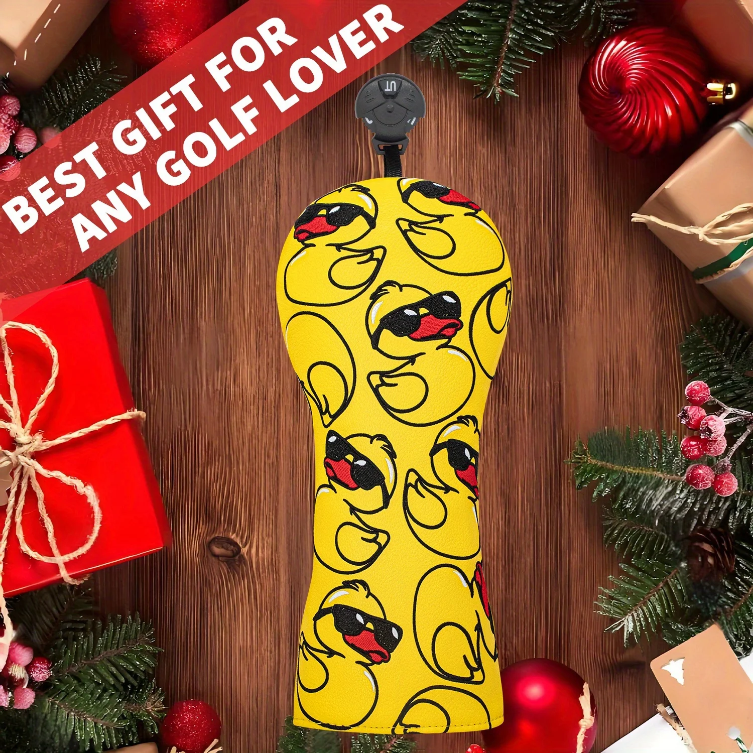 Adorable Yellow Duck-Themed Golf Club Head Cover, Trendy Design for Golf Clubs, Compatible with Fairway Woods And Various Brands