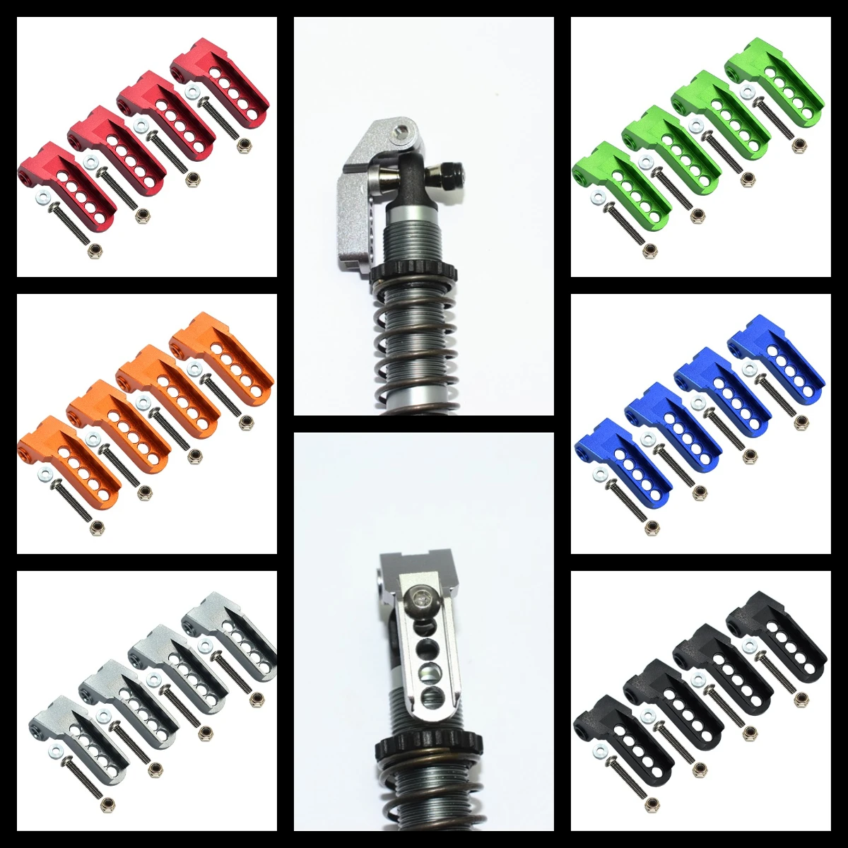 GPMALUMINUM ADJUSTABLE F/R DAMPER MOUNT For 1/10 TRX4 DEFENDER TRAIL CRAWLER-82056-4